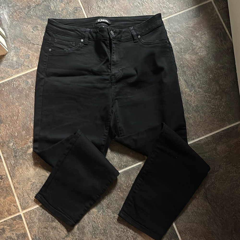 Black “d jeans”, size 12.